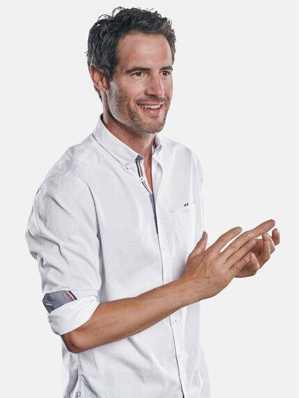 engbers Herren Dezent gemustertes Langarmhemd Saphirblau 30377 engbers Herren Dezent gemustertes Langarmhemd Saphirblau 30377