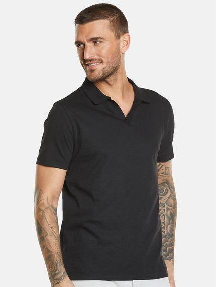 emilio adani Herren Polo-Shirt mit Leinenanteil Schwarz 34512 emilio adani Herren Polo-Shirt mit Leinenanteil Schwarz 34512