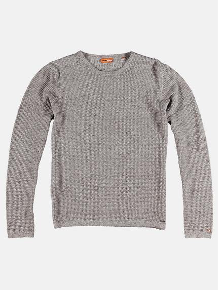 emilio adani Rundhals Pullover Blassbraun
