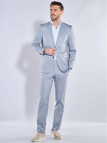 emilio adani Herren Anzug-Sakko strukturiert Blau 38446 emilio adani Herren Anzug-Sakko strukturiert Blau 38446