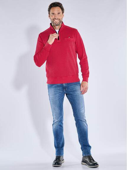 engbers Herren Sweatshirt strukturiert Rot 39532 engbers Herren Sweatshirt strukturiert Rot 39532