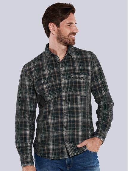 engbers Herren Langarm-Hemd aus Cord Blau 35659 engbers Herren Langarm-Hemd aus Cord Blau 35659