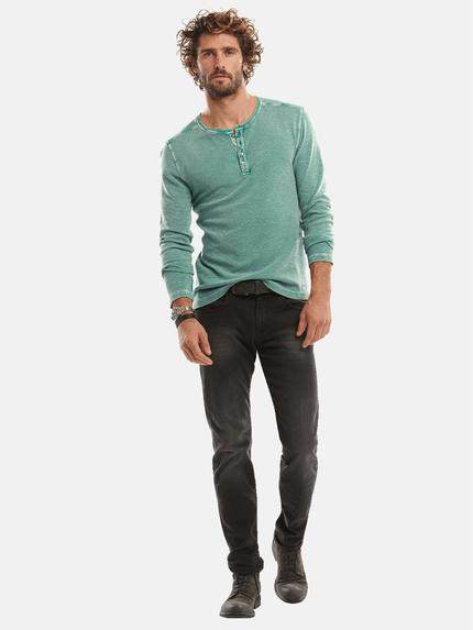 emilio adani Herren Henley Shirt Türkis 30958 emilio adani Herren Henley Shirt Türkis 30958