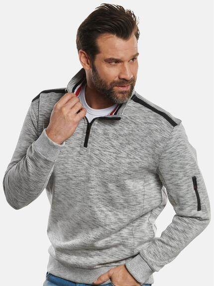 engbers Herren Sweatshirt Stehbund Hellgrau 32474 engbers Herren Sweatshirt Stehbund Hellgrau 32474