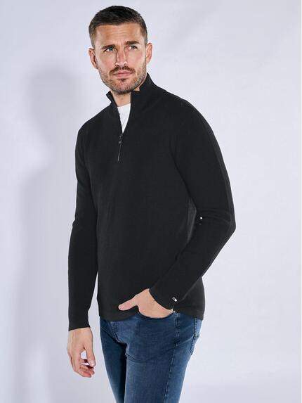 emilio adani Pullover aus Merinowolle Schwarz