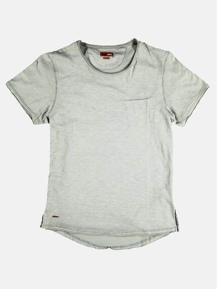 emilio adani Herren Rundhals T-Shirt Silbergrau 28566 emilio adani Herren Rundhals T-Shirt Silbergrau 28566