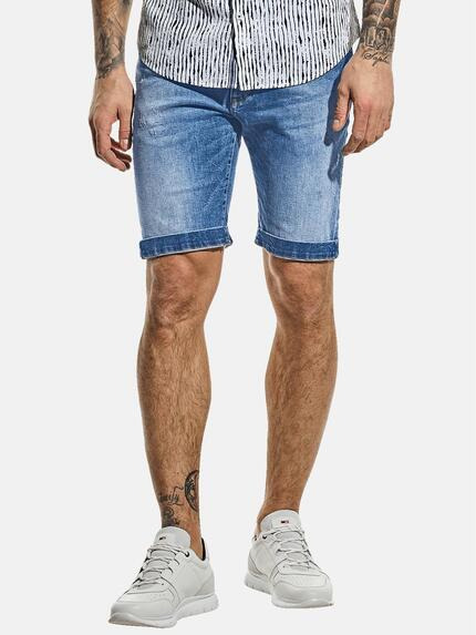 emilio adani High-Stretch Short Mittelblau