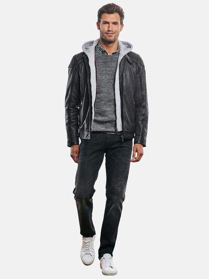 engbers Herren Lederjacke Dunkelgrau 30890 engbers Herren Lederjacke Dunkelgrau 30890