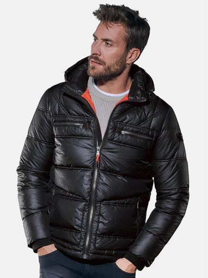 emilio adani kurze Jacke in Golfballoptik Schwarz