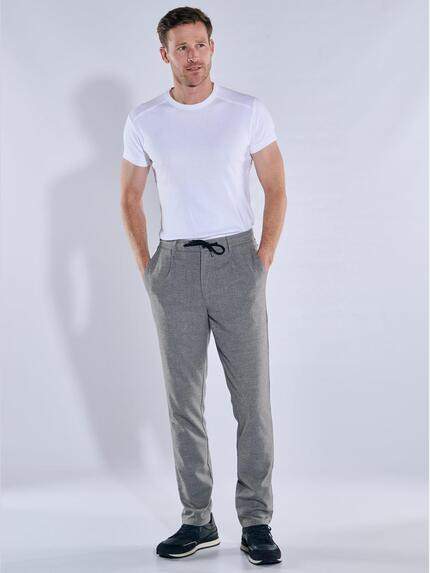 engbers Herren Chino Hose aus edlem Garn Silbergrau 39464