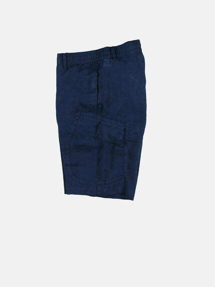 engbers Herren Cargo-Bermuda aus 100% Leinen Saphirblau 29820 engbers Herren Cargo-Bermuda aus 100% Leinen Saphirblau 29820