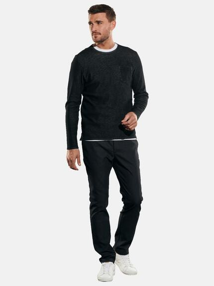 emilio adani Herren Pullover slim fit Schwarz 35249 emilio adani Herren Pullover slim fit Schwarz 35249