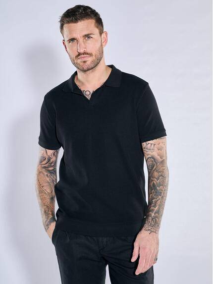 emilio adani Polo-Shirt uni Schwarz
