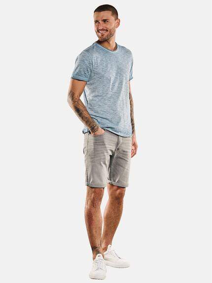 emilio adani Herren T-Shirt gestreift Türkis 33025 emilio adani Herren T-Shirt gestreift Türkis 33025