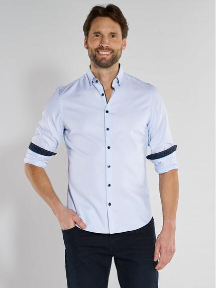 ENGBERS GERMANY Langarm-Hemd slim fit Hellblau