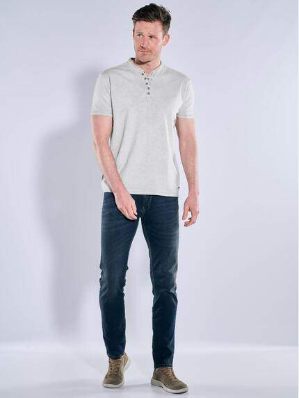 engbers Herren Henley T-Shirt Hellgrau 38337 engbers Herren Henley T-Shirt Hellgrau 38337