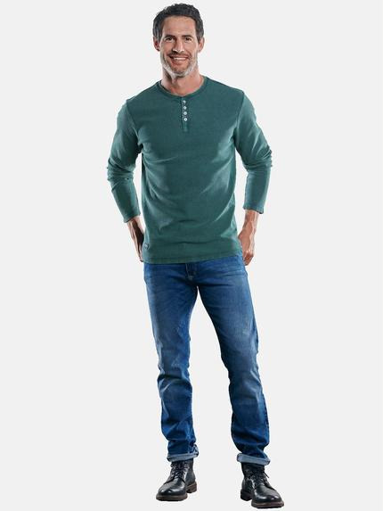 engbers Herren Henley Shirt mit schöner Waffelstruktur Dunkelgruen 30041 engbers Herren Henley Shirt mit schöner Waffelstruktur Dunkelgruen 30041
