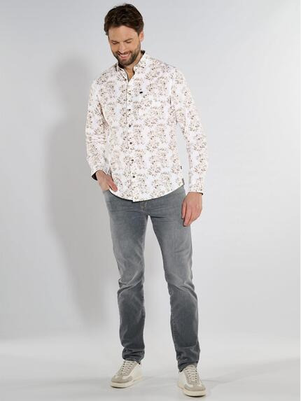 engbers Herren Langarm-Hemd gemustert Sand 36583 engbers Herren Langarm-Hemd gemustert Sand 36583