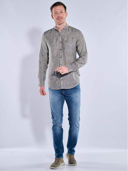 engbers Herren Langarm-Hemd aus Leinen Grau 38583 engbers Herren Langarm-Hemd aus Leinen Grau 38583