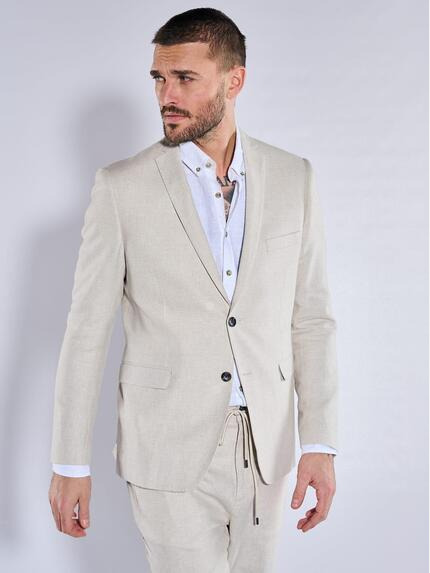 emilio adani Anzug-Sakko slim fit Beige
