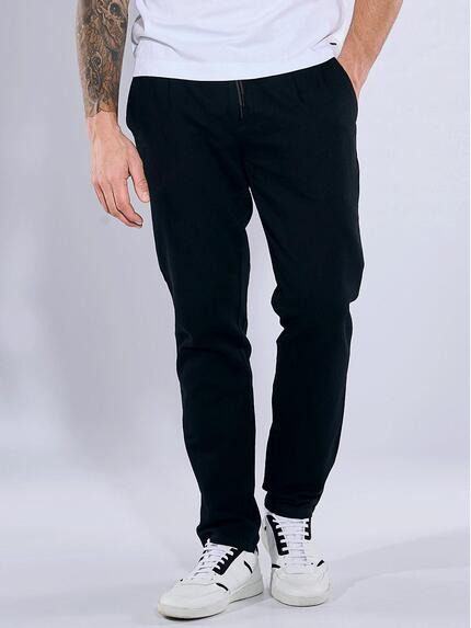 emilio adani Chino slim fit Schwarz