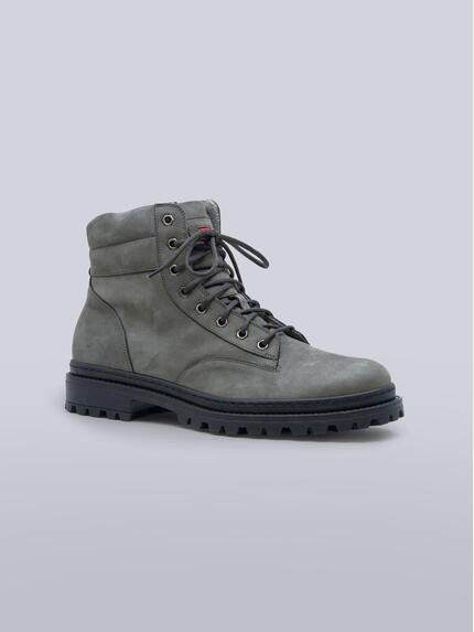 emilio adani Herren Boots aus Nubukleder Grau 39294