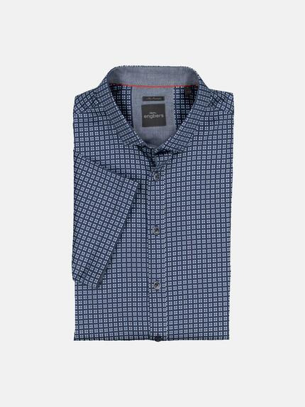 engbers Kurzarm-Hemd "My Favorite" Saphirblau