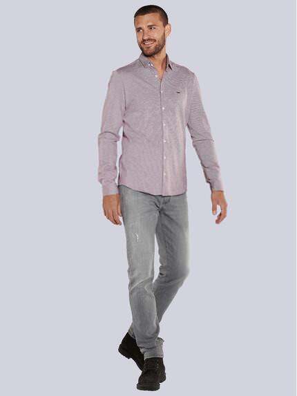 emilio adani Herren Langarm-Hemd slim fit Rot 36025 emilio adani Herren Langarm-Hemd slim fit Rot 36025