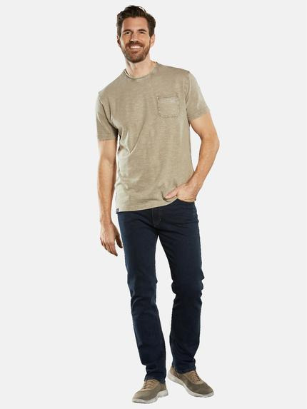 engbers Herren T-Shirt mit Leinenanteil Beige 34853 engbers Herren T-Shirt mit Leinenanteil Beige 34853