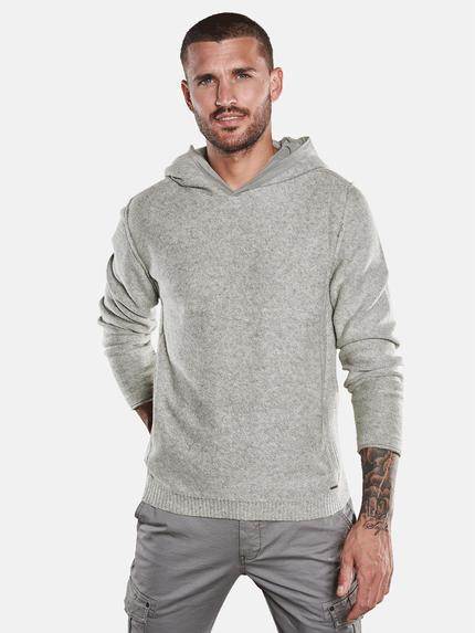 emilio adani Pullover mit Kapuze Braunbeige