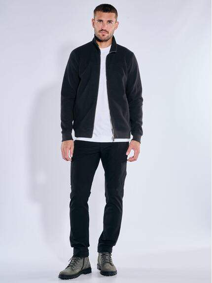 emilio adani Herren Sweatjacke strukturiert Schwarz 39816 emilio adani Herren Sweatjacke strukturiert Schwarz 39816