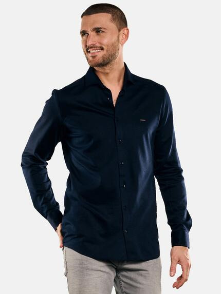 emilio adani Hemd uni Marineblau