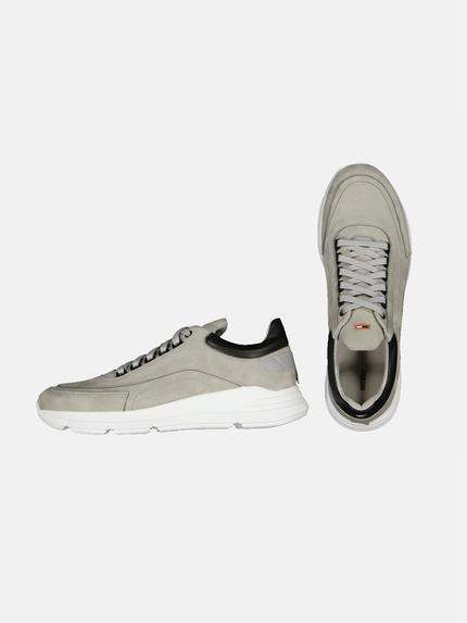 emilio adani Herren Sneaker aus Nubukleder Grau 32659 emilio adani Herren Sneaker aus Nubukleder Grau 32659
