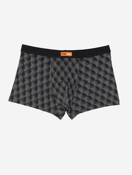 emilio adani Boxershorts gemustert Anthrazit