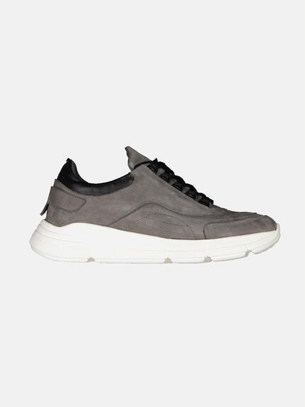 emilio adani Sneaker aus Nubuk-Leder Anthrazit