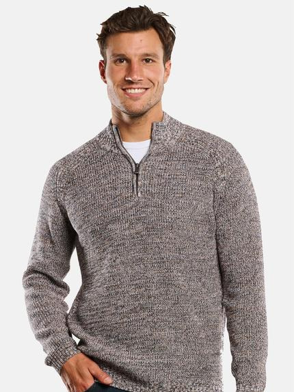 engbers Herren Pullover mit Troyerkragen Beige 33835 engbers Herren Pullover mit Troyerkragen Beige 33835
