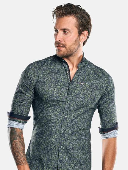 emilio adani Herren Modisches Langarmhemd mit dezenten Kontrastdetails Grün 30086 emilio adani Herren Modisches Langarmhemd mit dezenten Kontrastdetails Grün 30086