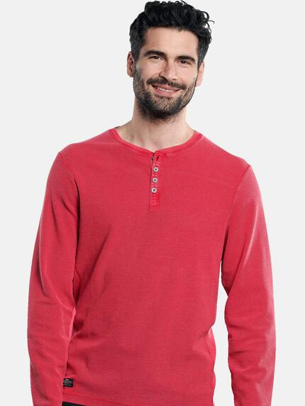 engbers Herren Henley Shirt Tomatenrot 31115 engbers Herren Henley Shirt Tomatenrot 31115