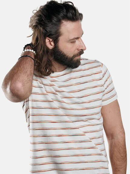emilio adani Herren Rundhals T-Shirt mit besonderem Farbeffekt Orange 29639 emilio adani Herren Rundhals T-Shirt mit besonderem Farbeffekt Orange 29639