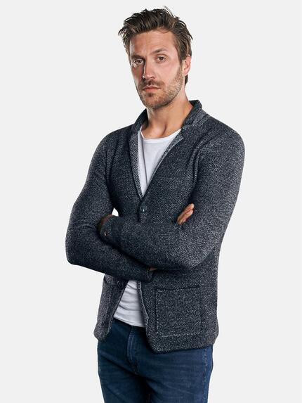 emilio adani Sportives Stricksakko Saphirblau