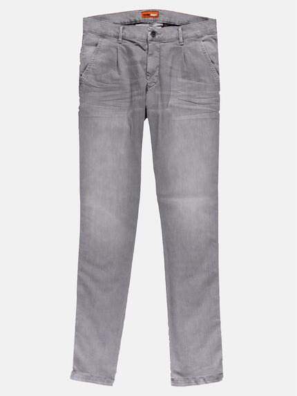 emilio adani Herren Chino im Jeans-Look aus leichter Baumwolle Grau 29630 emilio adani Herren Chino im Jeans-Look aus leichter Baumwolle Grau 29630