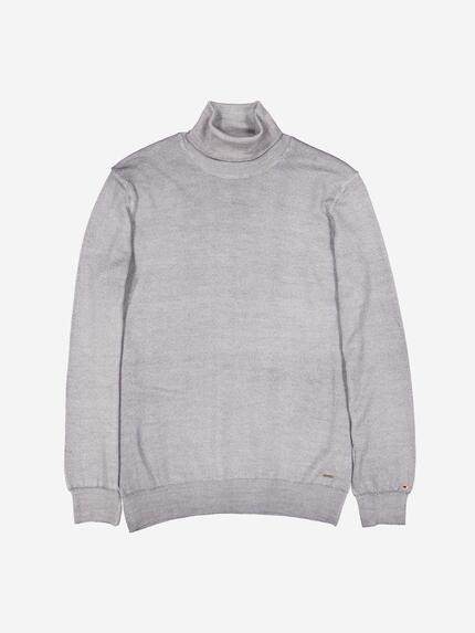 emilio adani Pullover mit Rollkragen Silbergrau