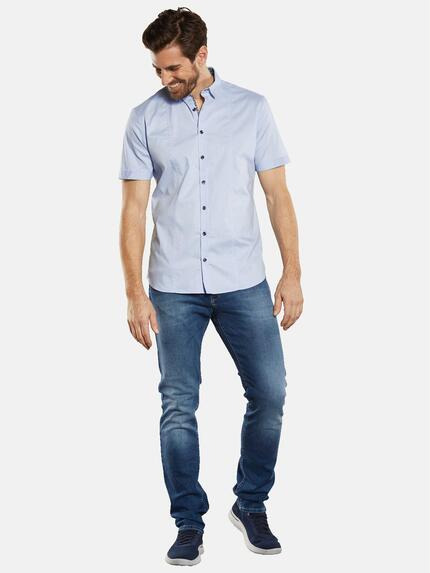 engbers Herren Kurzarm-Hemd "My Favorite" Blau 34371 engbers Herren Kurzarm-Hemd "My Favorite" Blau 34371