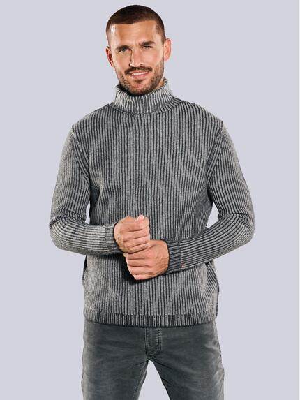 emilio adani Pullover mit Rollkragen Schwarz