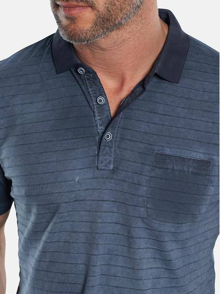 engbers Herren Poloshirt mit innovativen Strukturstreifen Indigoblau 29730 engbers Herren Poloshirt mit innovativen Strukturstreifen Indigoblau 29730