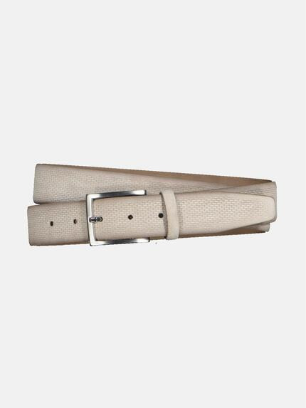 emilio adani Ledergürtel aus Velour Beige