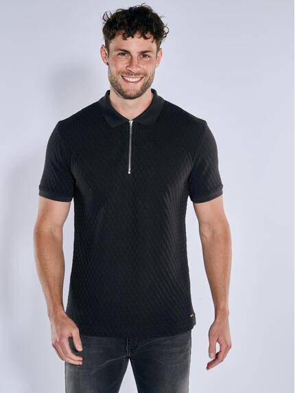 emilio adani Polo-Shirt uni Schwarz
