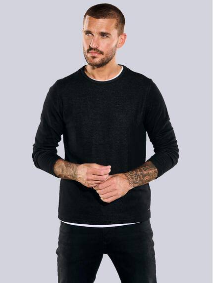 emilio adani Pullover uni Schwarz