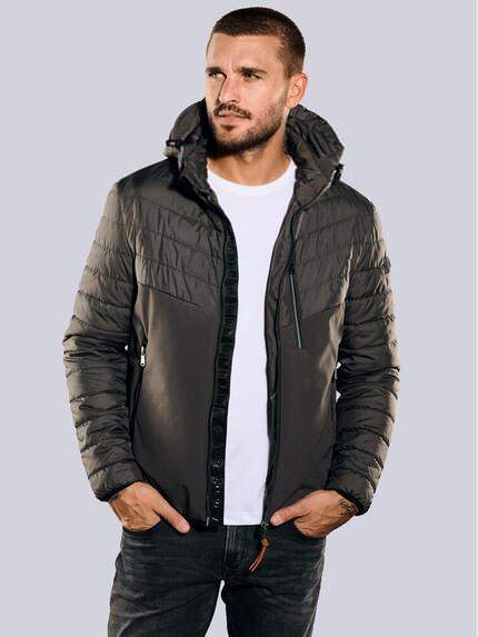 emilio adani Jacke mit abnehmbarer Kapuze Dunkelgrau