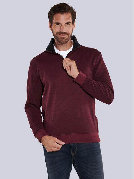 engbers Sweatshirt mit Stehkragen Magenta
